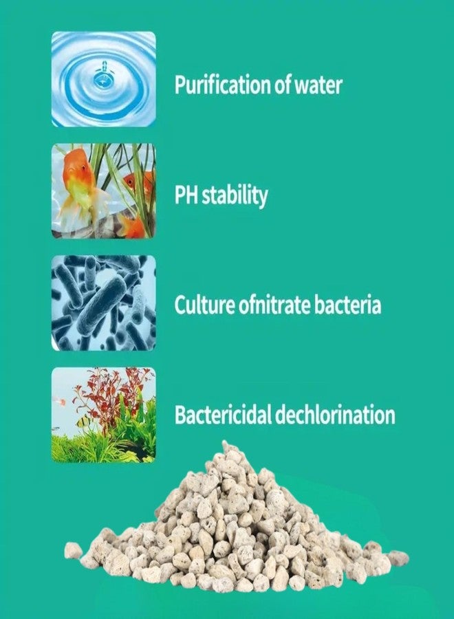 حجر بوميكس لوسائط ترشيح أحواض السمك، 250 غرام (500 مل)، عبوة سائبة 3-6 مم، مناسب للفلاتر المعلقة، والفلاتر الداخلية، والفلاتر العلوية. - Image 2